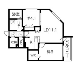 アルファスクエア北12西3の物件間取画像